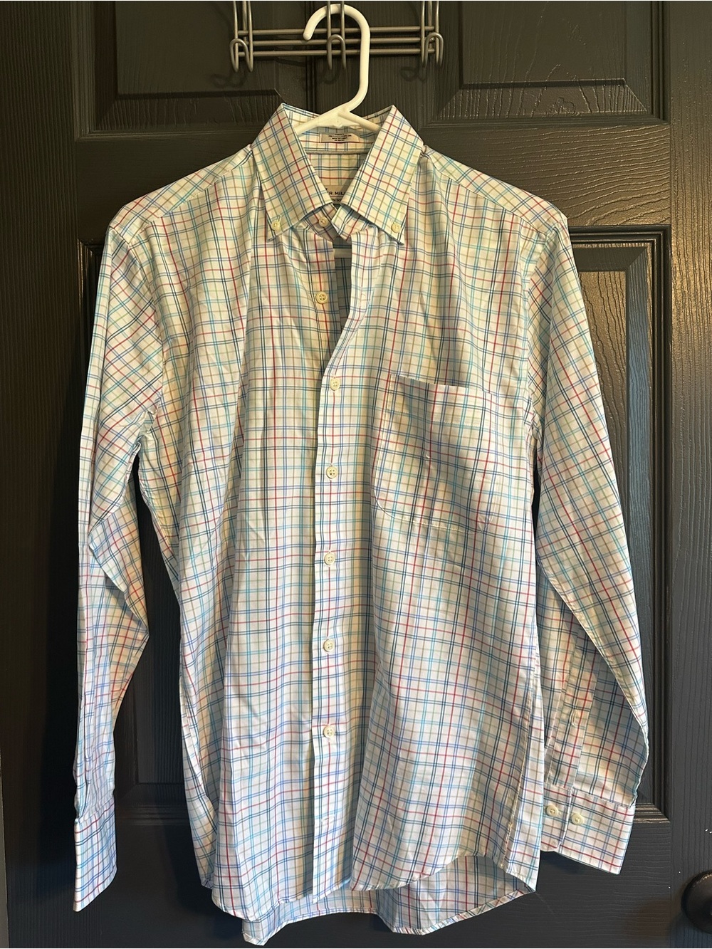 Peter Millar Crown Soft Silk Blend Plaid Dress Shirt